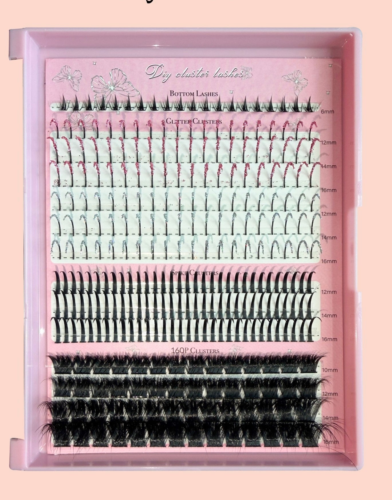 Exotic Doll-Glitter Spike Clusters + Bottom Lashes