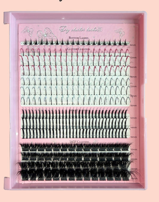 Exotic Doll-Glitter Spike Clusters + Bottom Lashes