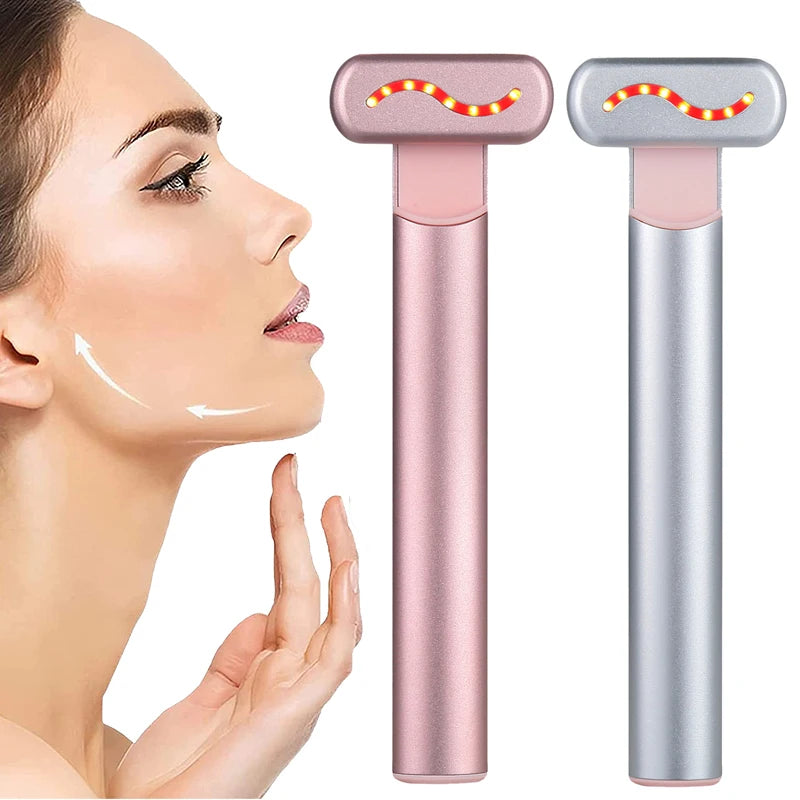 LED Microcurrent Eye Massager - Anti-Aging Facial & Neck Device