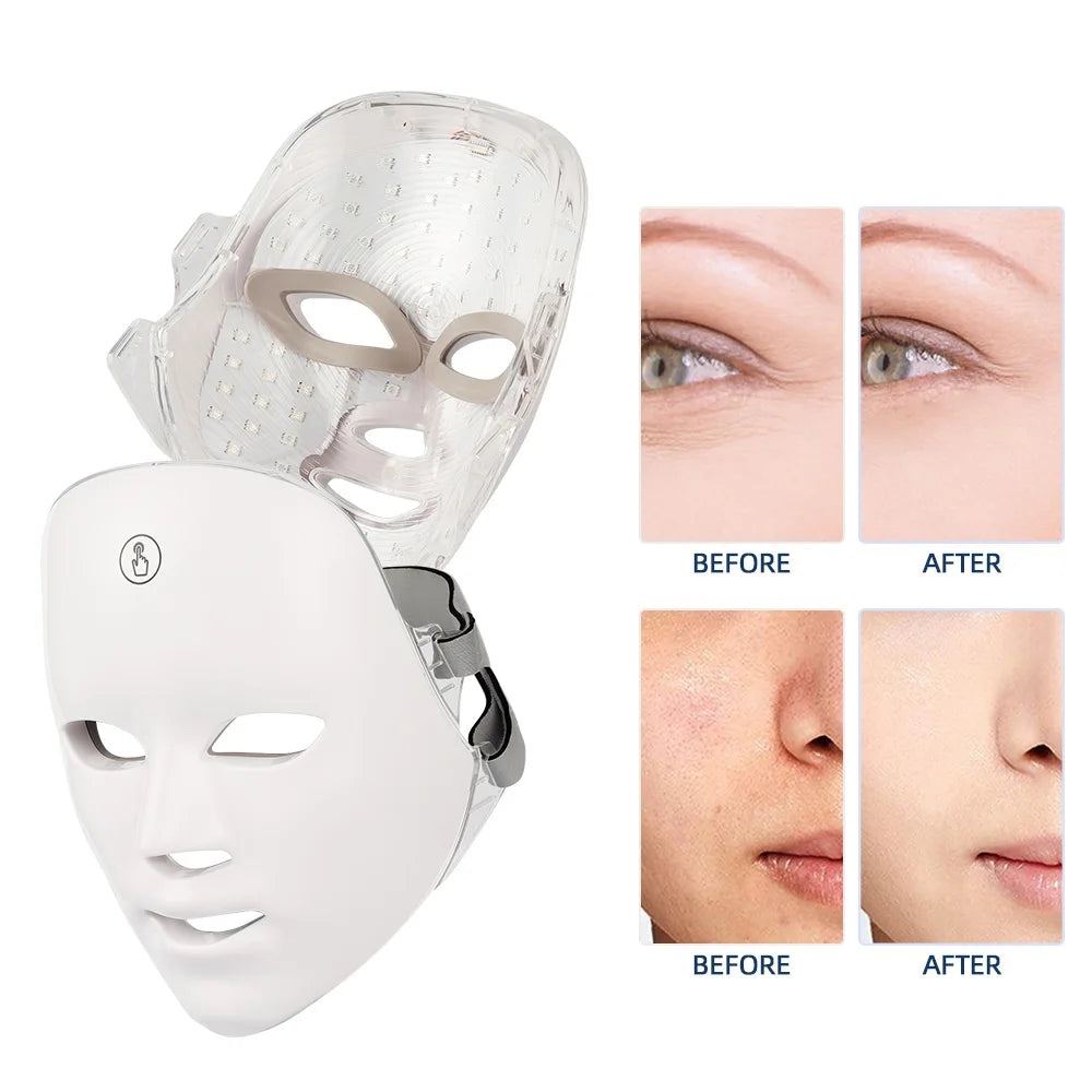 Rechargeable 7-Color LED Photon Therapy Mask